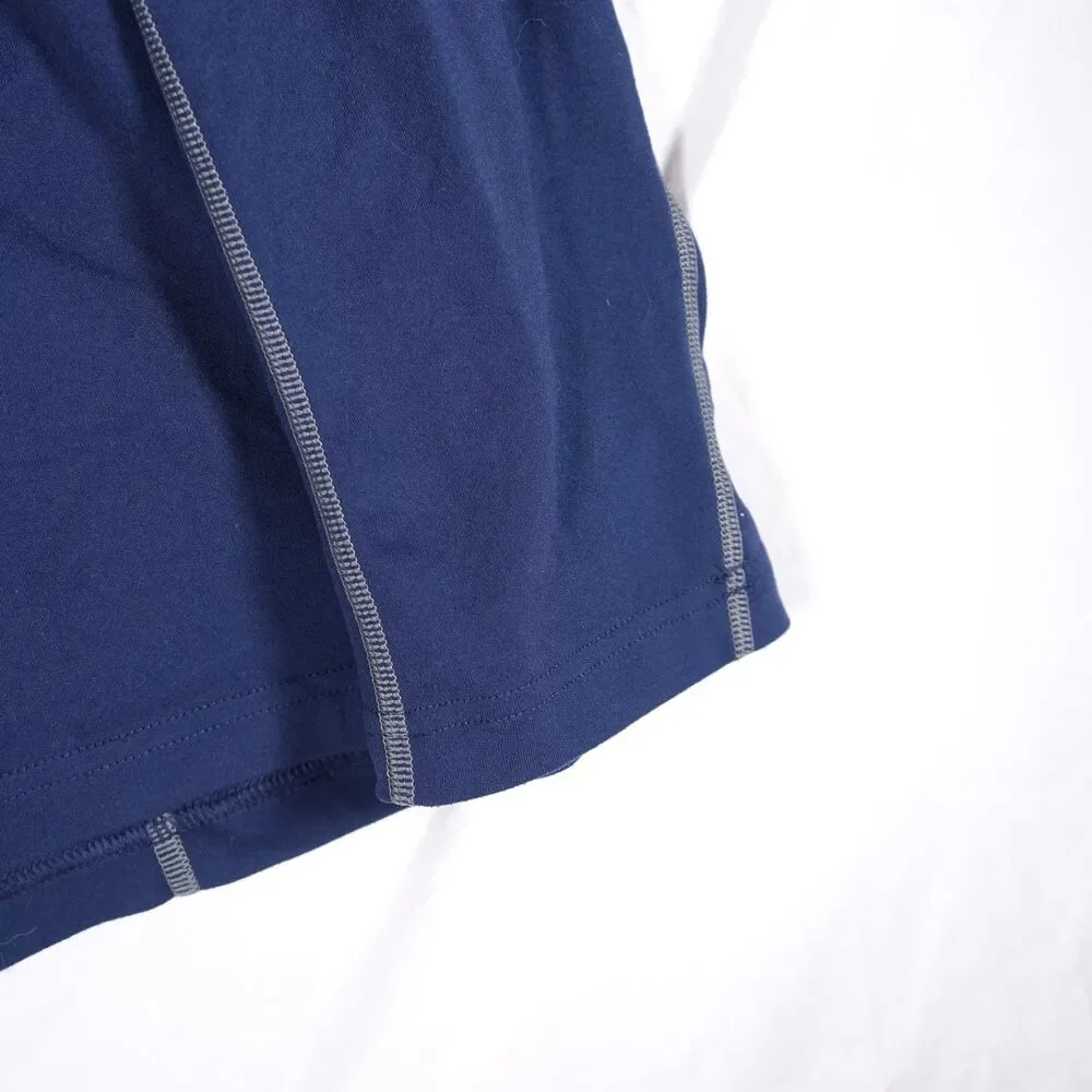 Mountain Hardwear Athletic Quarter Zip Jacket Navy Blue Mens XL Nut Logo